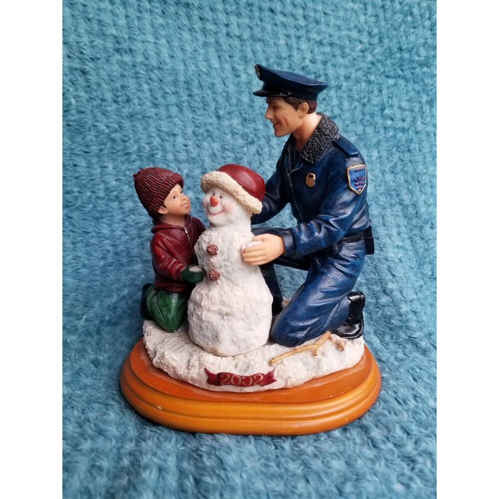 2002 Vanmark Blue Hats of Bravery 1st Edition-Frosty, Dad & Me Collectible